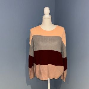 Shein color block sweater